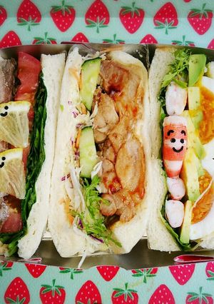 サンドイッチ弁当♡♡-レシピのメイン写真