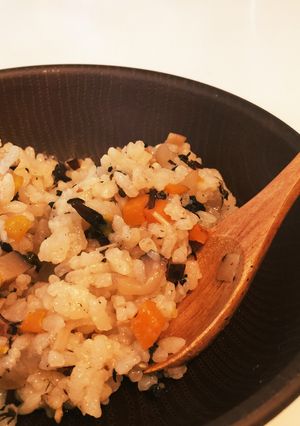 ★離乳食後期★炊飯器でしいたけ炊き込み♡-レシピのメイン写真