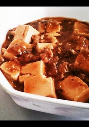 >>素無しで作る麻婆豆腐(°∀°*)-レシピのメイン写真