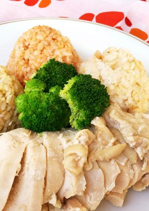 圧力鍋で☆3種の鶏だしごはんとポテサラを-レシピのメイン写真