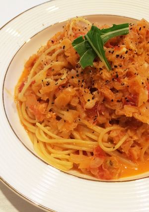 濃厚♡蟹のトマトクリームパスタ-レシピのメイン写真