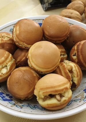 たこ焼き器でクルミとなつめの鈴カステラ-レシピのメイン写真