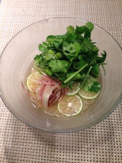 すだちdeさっぱり♪パクチーそうめん-レシピのメイン写真