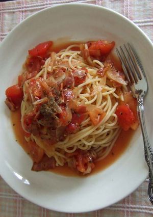 トマトの和風冷製パスタ-レシピのメイン写真