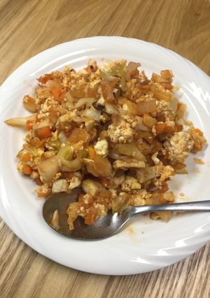 ダイエット・豆腐でケチャップライス風-レシピのメイン写真