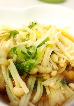 5分で！さっぱりエノキのネギポン-レシピのメイン写真