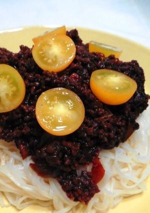 エスニック肉味噌そうめん！-レシピのメイン写真