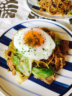 キャベツと豚肉だけの簡単焼きそば-レシピのメイン写真