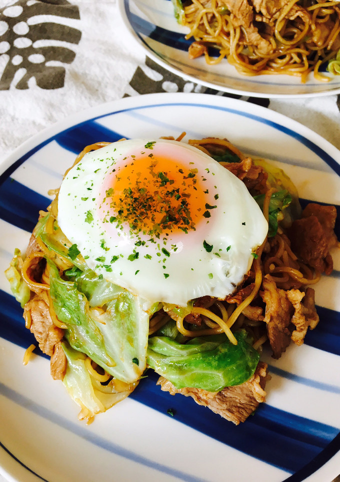 キャベツと豚肉だけの簡単焼きそば-レシピのメイン写真