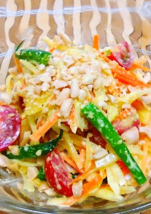 青パパイヤの南国カレーサラダ♪-レシピのメイン写真