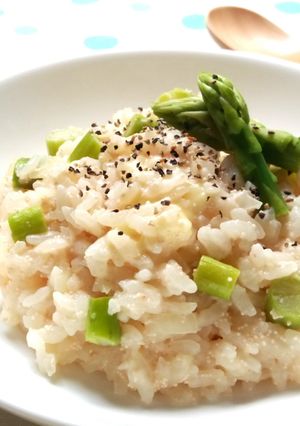 たらことアスパラのチーズリゾット-レシピのメイン写真