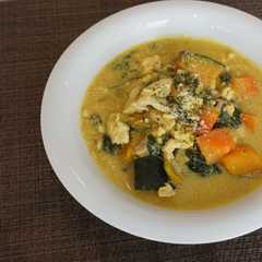 รูปของ たんぱく質がとれる！豆乳スープカレー