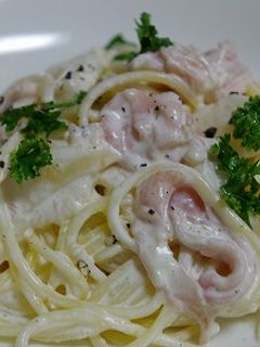 ひんやり~桃と生ハムの冷製パスタ♪-レシピのメイン写真
