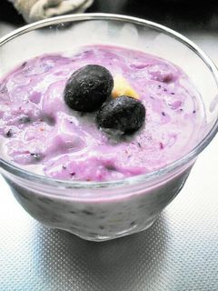 夏バテ☆冷たいブルーベリースムージー-レシピのメイン写真