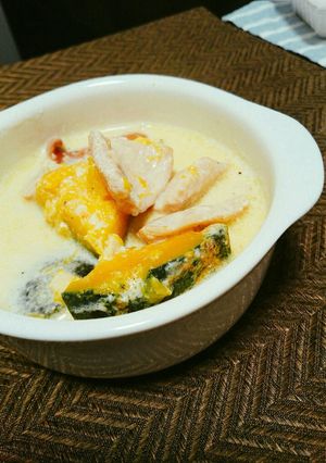 鶏肉とかぼちゃ◎豆乳煮込み-レシピのメイン写真