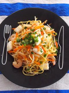 ネギ塩レモンだれで、海鮮塩焼きそば-レシピのメイン写真