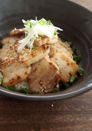 豚バラネギ塩丼-レシピのメイン写真