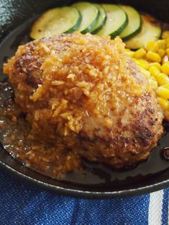 オニオン醤油の和風ハンバーグ-レシピのメイン写真