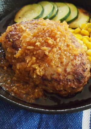 オニオン醤油の和風ハンバーグ-レシピのメイン写真