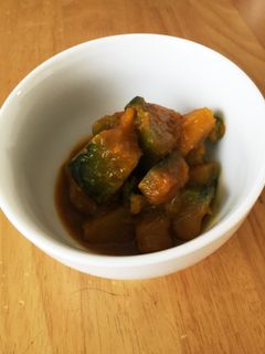 ご飯に合う!かぼちゃのピリ辛炒め煮-レシピのメイン写真