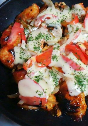 パサパサしない！鶏胸肉のトマトチーズ焼き-レシピのメイン写真