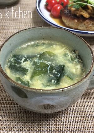 【 ワカメとかき玉の中華スープ♪ 】-レシピのメイン写真