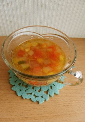 お好きな野菜で＊冷製コンソメスープ-レシピのメイン写真