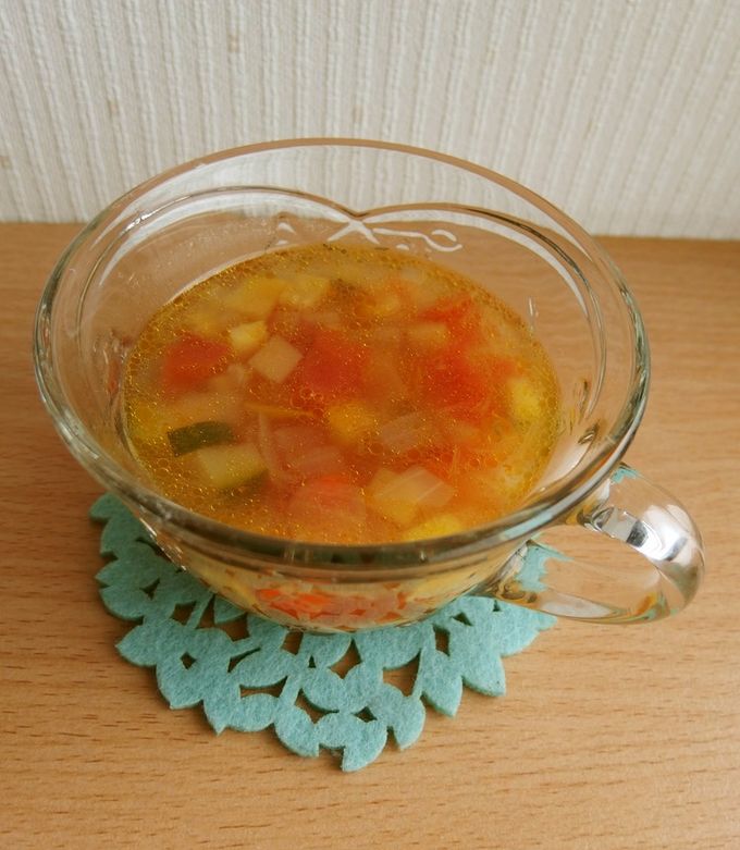 お好きな野菜で*冷製コンソメスープ-レシピのメイン写真