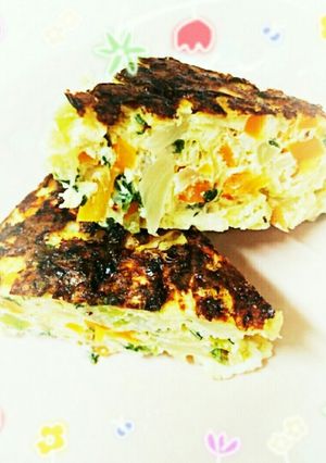 糖質制限☆野菜たっぷりオムレツ-レシピのメイン写真