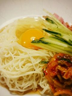 簡単☆夏の3分ランチ!キムたまそうめん☆-レシピのメイン写真
