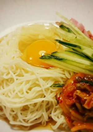 簡単☆夏の3分ランチ！キムたまそうめん☆-レシピのメイン写真