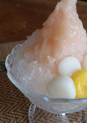 かき氷※桃しるこ氷-レシピのメイン写真