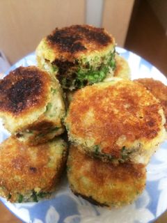 ゴーヤの肉詰めフライ-レシピのメイン写真