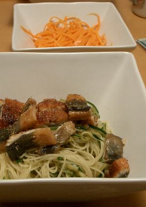 うなぎの冷製パスタ-レシピのメイン写真