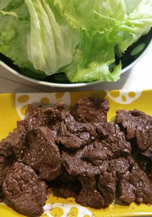 ハラミの焼き肉♥レタスで巻いて♥-レシピのメイン写真