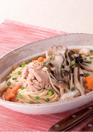 シーチキンときのこの和風スープパスタ-レシピのメイン写真