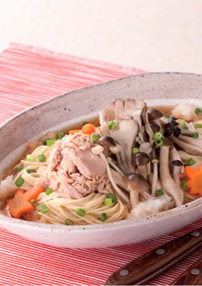 シーチキンときのこの和風スープパスタ-レシピのメイン写真