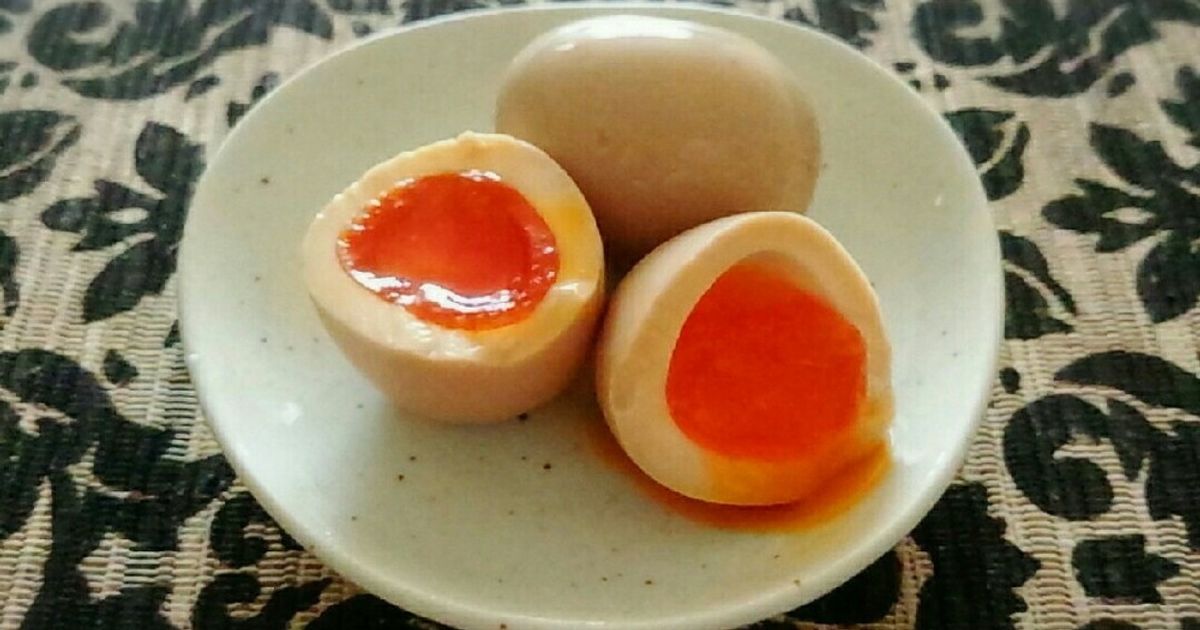 煮卵 Soft Boiled Egg for Ramen】とろーり煮たまご//Nitamago