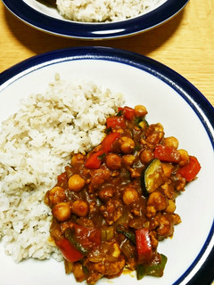 ひよこ豆とどっさり野菜のキーマカレー♪-レシピのメイン写真