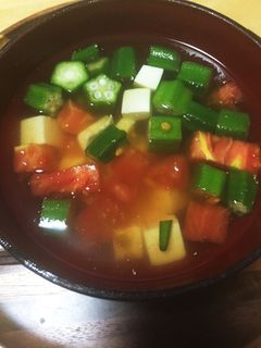 トマトとオクラの和風スープ-レシピのメイン写真
