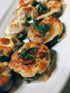 ナスの味噌チーズ焼き!大葉をのせて-レシピのメイン写真