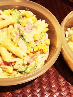 ポテト+マカロニ欲張り食いしん坊サラダ!-レシピのメイン写真