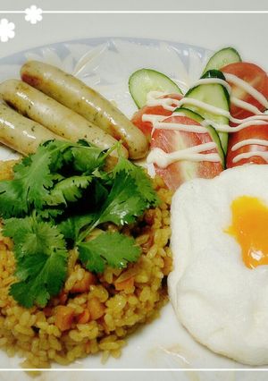 夏休みのお昼にカレーチャーハン-レシピのメイン写真