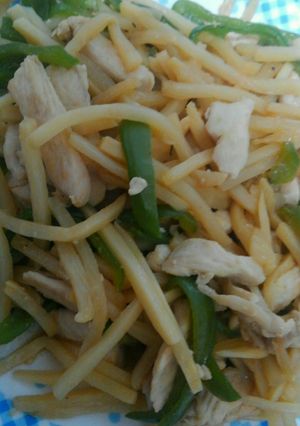 鶏胸肉で青椒肉絲風-レシピのメイン写真
