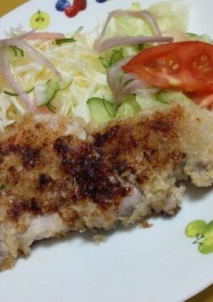 酒粕と味噌に一晩♡柔らか♬パン粉焼きお肉-レシピのメイン写真