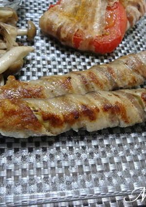豚バラ肉野菜巻き巻き茄子トマトバージョン-レシピのメイン写真