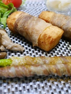 豚バラ肉巻き巻き 厚揚げバージョン-レシピのメイン写真
