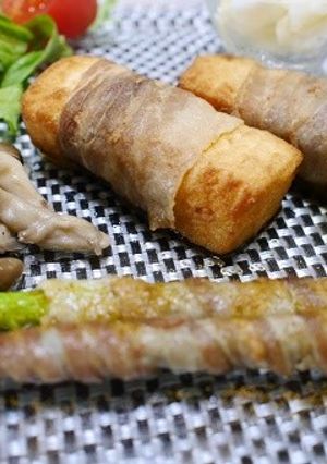 豚バラ肉巻き巻き　厚揚げバージョン-レシピのメイン写真