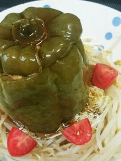 ピーマンのびっくり肉詰め煮-レシピのメイン写真