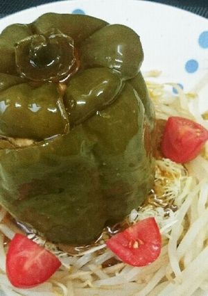 ピーマンのびっくり肉詰め煮-レシピのメイン写真